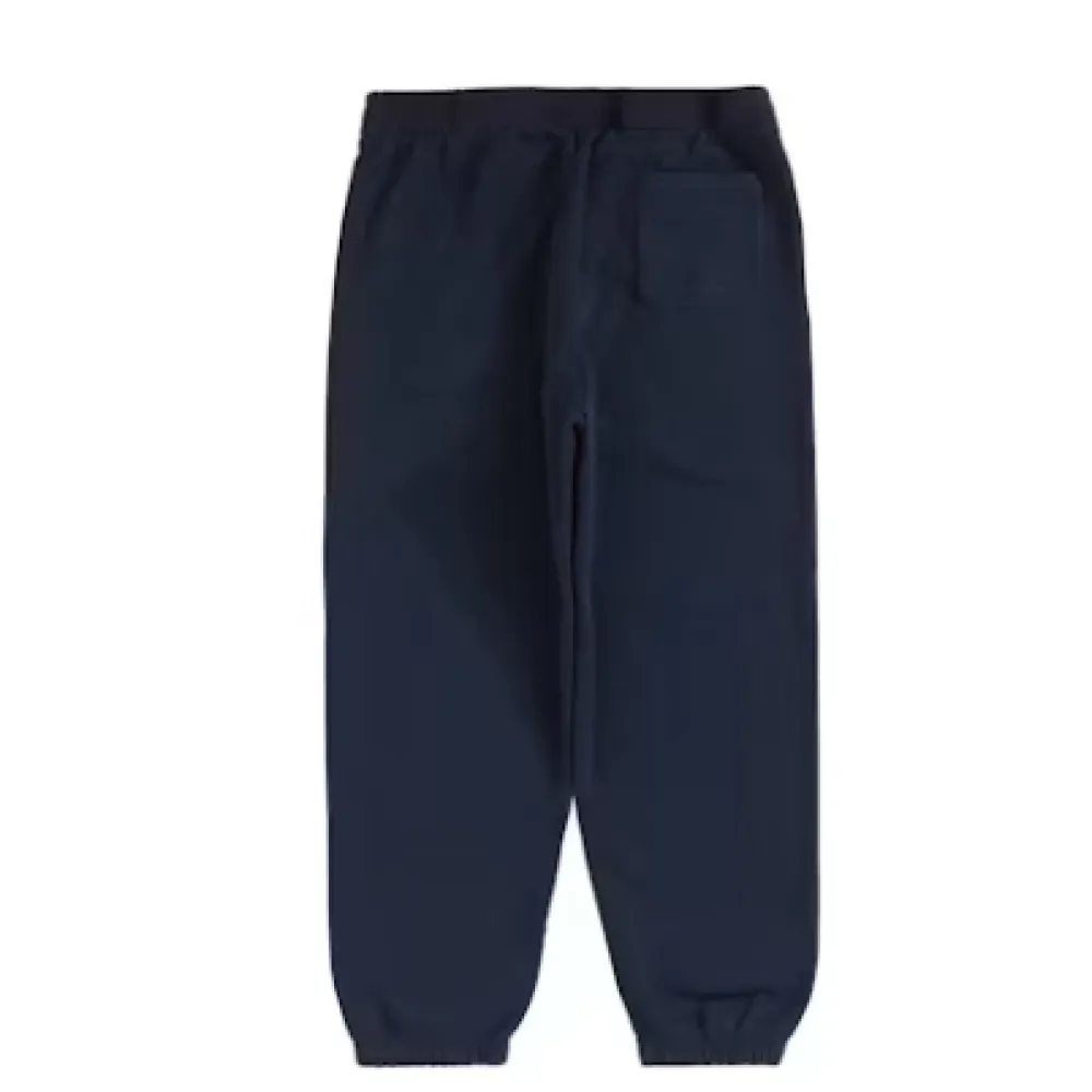 Top Quality Supreme Satin Appliqué Sweatpant Navy 