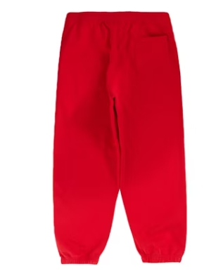 Top Quality Supreme Satin Appliqué Sweatpant Red 