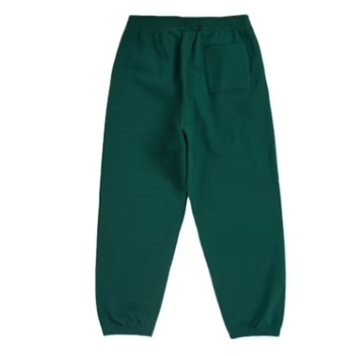 Top Quality Supreme Satin Applique Sweatpant Dark Green  02