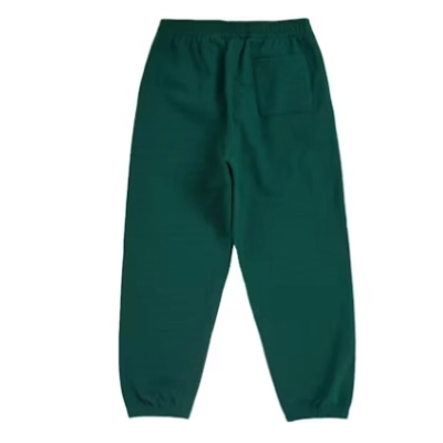 Top Quality Supreme Satin Applique Sweatpant Dark Green  02