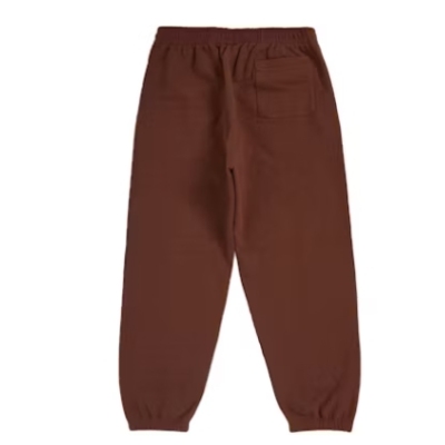 Top Quality Supreme Satin Applique Sweatpant Brown  02
