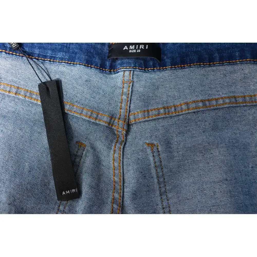 Top Quality AMIRI Inked and rhinestone jeans