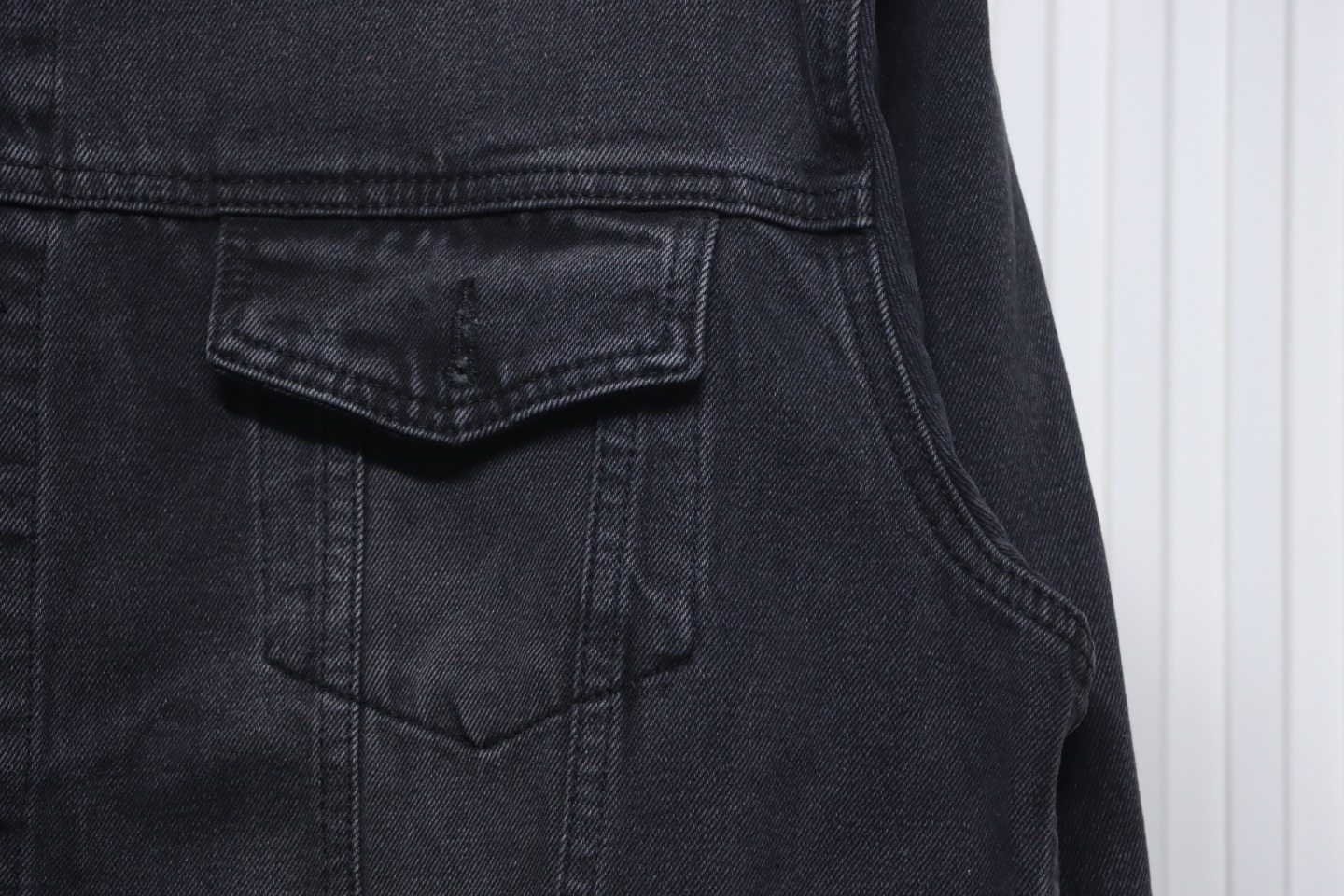    Balenciaga Back Crown Denim Jacket 