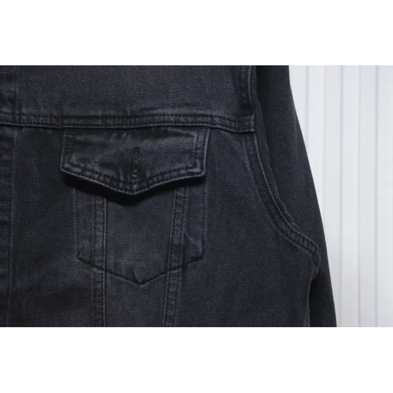 Balenciaga Back Crown Denim Jacket 