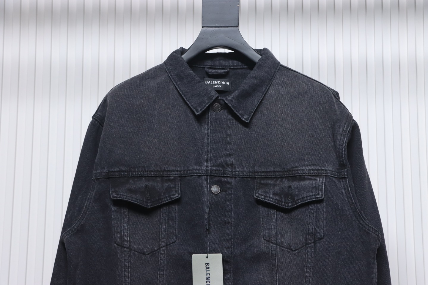    Balenciaga Back Crown Denim Jacket 