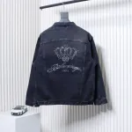 Balenciaga Back Crown Denim Jacket 