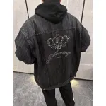 Balenciaga Back Crown Denim Jacket 