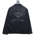 Balenciaga Back Crown Denim Jacket 