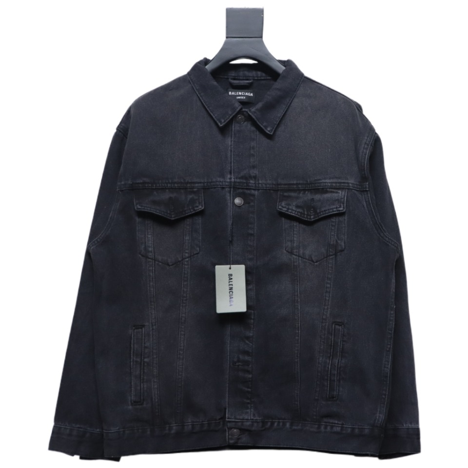    Balenciaga Back Crown Denim Jacket 