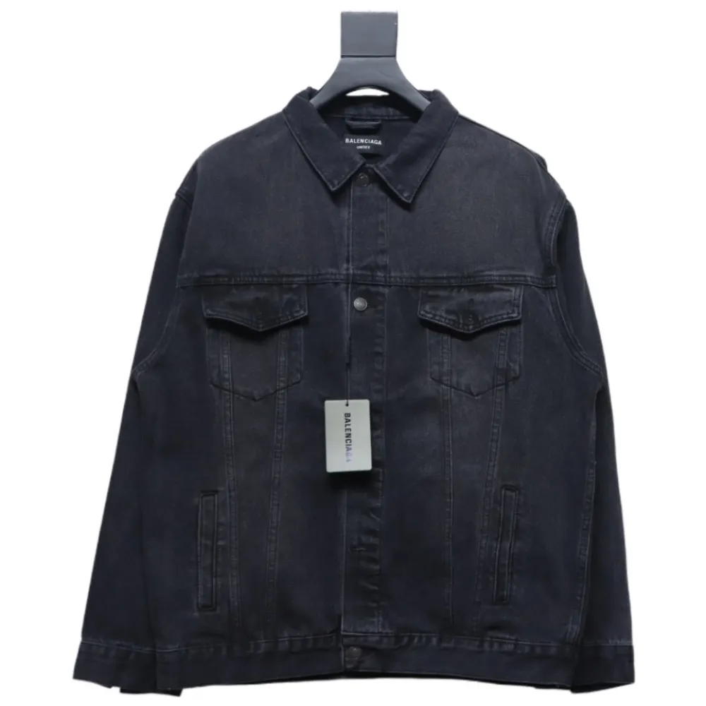 Balenciaga Back Crown Denim Jacket 
