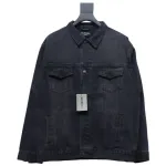 Balenciaga Back Crown Denim Jacket 