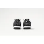 Louis Vuitton Trainer Black White Swarovski