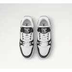 Louis Vuitton Trainer Black White Swarovski