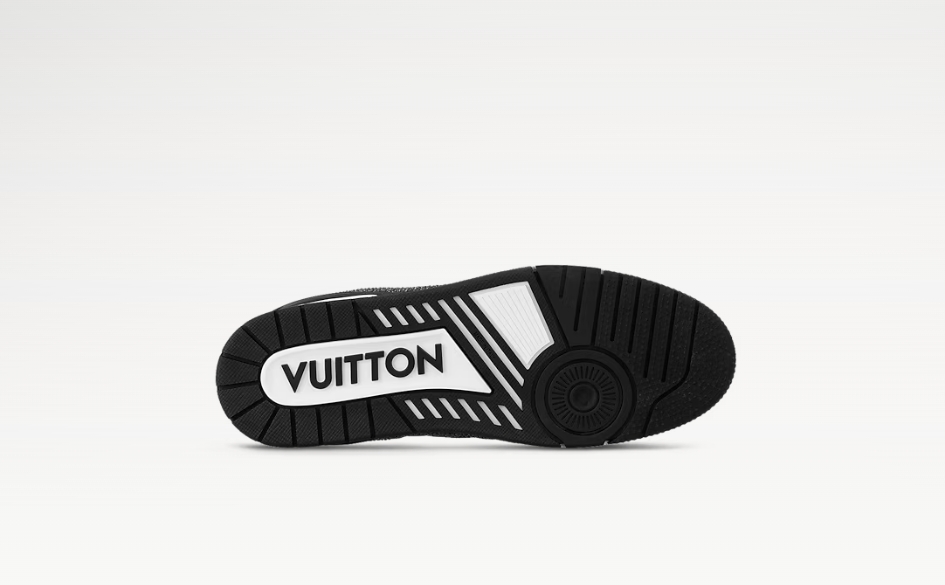    Louis Vuitton Trainer Black White Swarovski