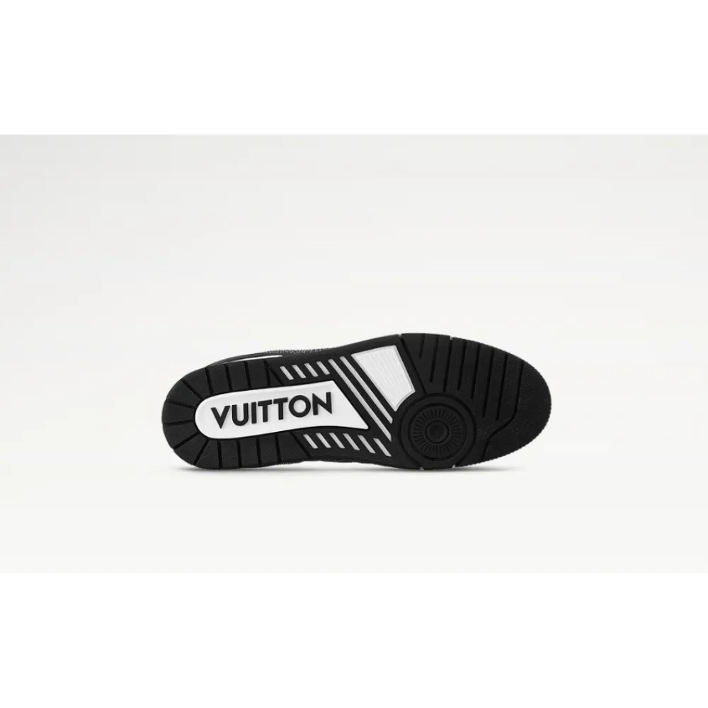 Louis Vuitton Trainer Black White Swarovski