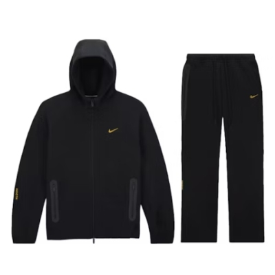 Nike x NOCTA Tech Fleece Hoodie & Joggers Set Black  01