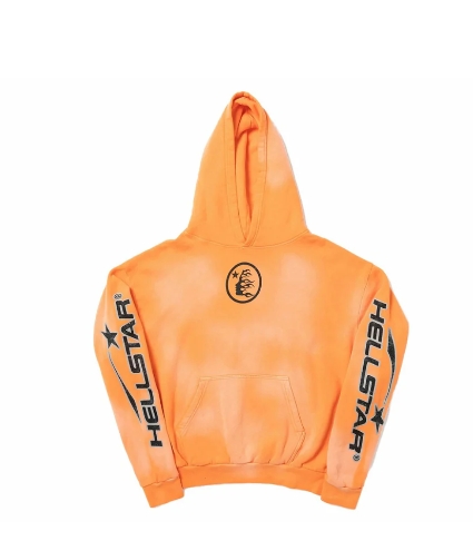 Top Quality Hellstar Fire Hoodie "Orange" 