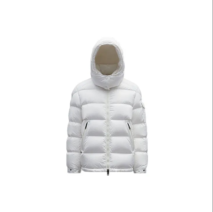 Top Quality     Moncler Women's Maire Short Down Jacket Glossy Off White 