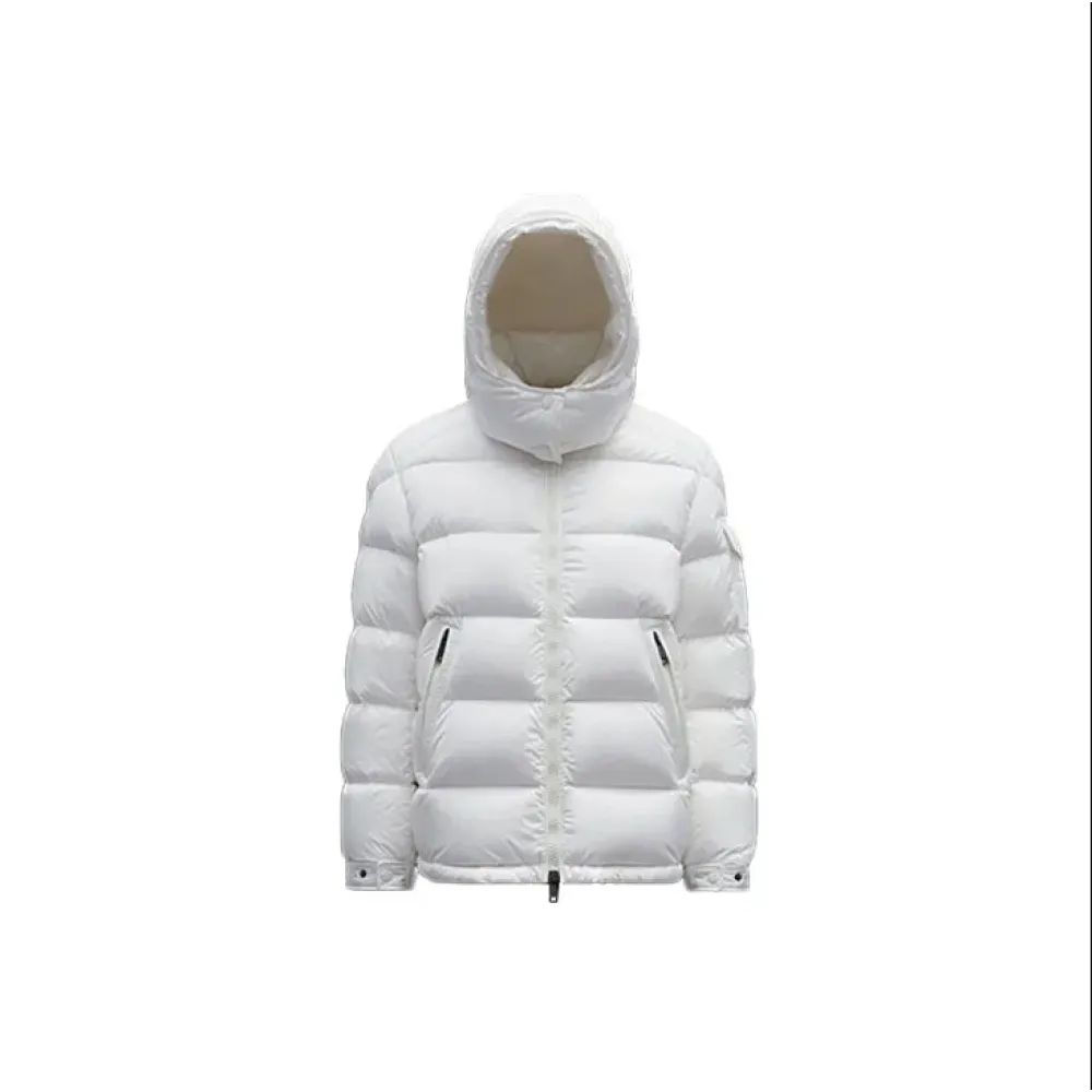 Top Quality Moncler Women's Maire Short Down Jacket Glossy Off White 