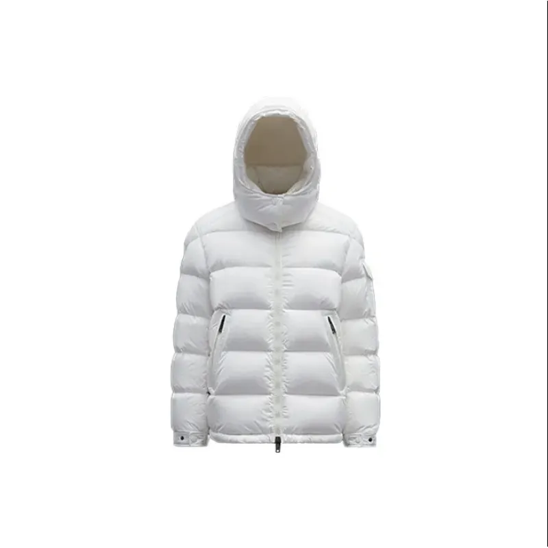 Top Quality Moncler Women's Maire Short Down Jacket Glossy Off White 