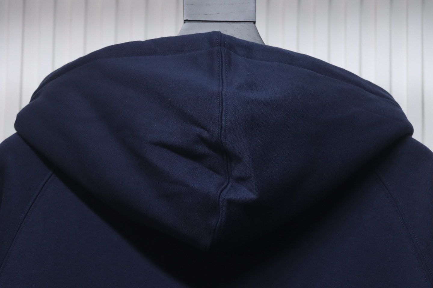      Burberry Letter Graphic Cotton Blend Zip Hoodie Pale Navy 