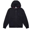     Burberry Letter Graphic Cotton Blend Zip Hoodie Pale Navy 