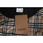 Top Quality  Burberry Letter Graphic Cotton Blend Zip Hoodie Pale Black 