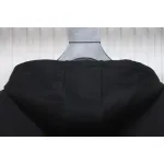 Top Quality  Burberry Letter Graphic Cotton Blend Zip Hoodie Pale Black 