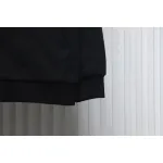 Top Quality  Burberry Letter Graphic Cotton Blend Zip Hoodie Pale Black 