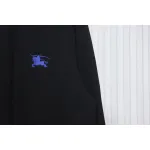Top Quality  Burberry Letter Graphic Cotton Blend Zip Hoodie Pale Black 