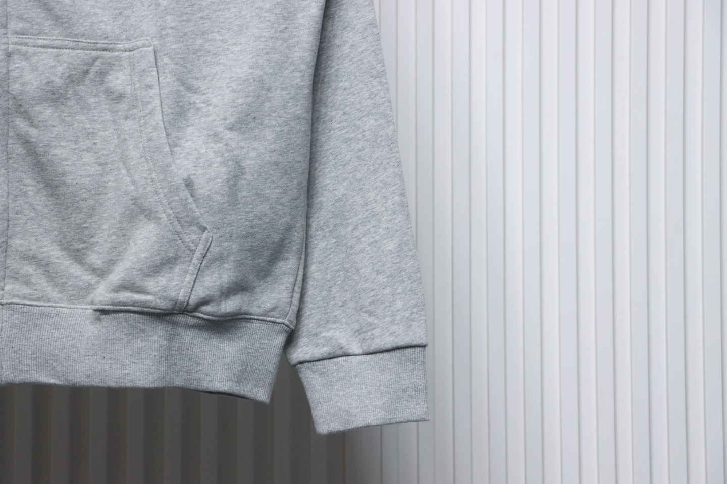 Top Quality  Burberry Letter Graphic Cotton Blend Zip Hoodie Pale Grey Melange 