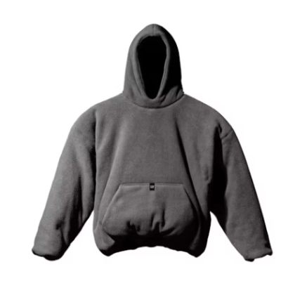 Top Quality Yeezy Gap Polar Fleece Padded Hoodie Dark Grey  01