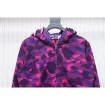 Top Quality BAPE Color Camo Shark Zip Hoodie Junior 