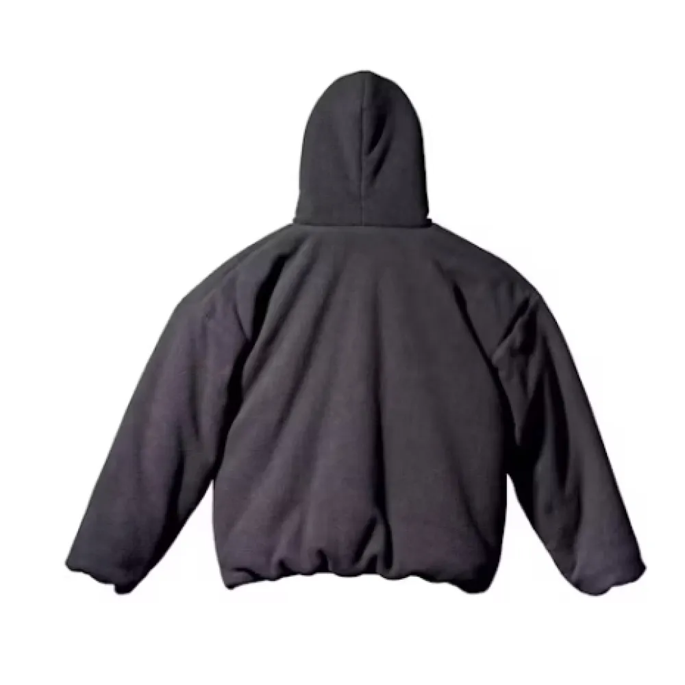 Top Quality Yeezy Gap Polar Fleece Padded Hoodie Black 