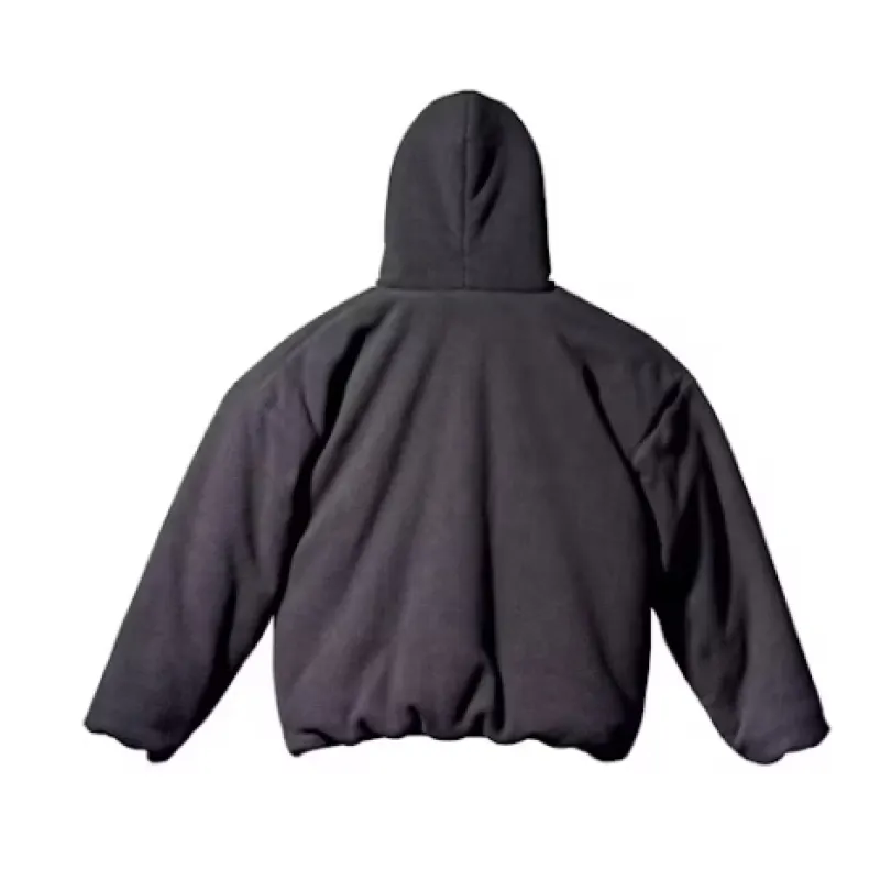 Top Quality Yeezy Gap Polar Fleece Padded Hoodie Black 