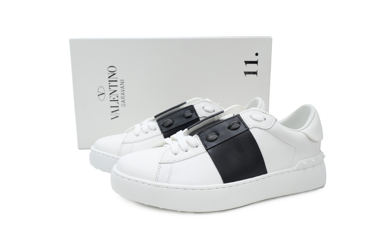    Valentino Garavani Open White Black Band White