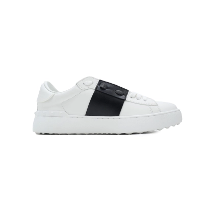    Valentino Garavani Open White Black Band White 02