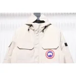 Top Quality Canada Goose Expedition feather collar down coat white