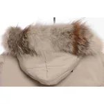 Top Quality Canada Goose Expedition feather collar down coat white