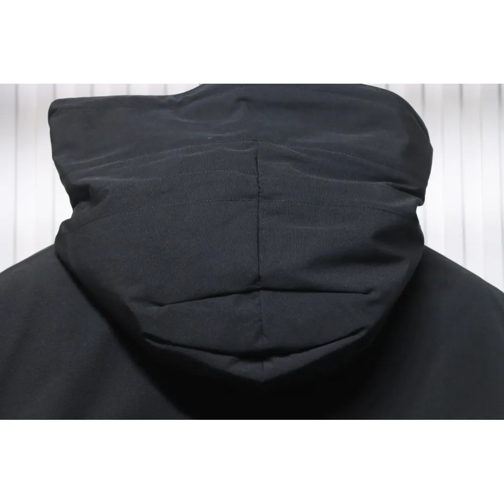 Top Quality Canada Goose Expedition feather collar down coat black