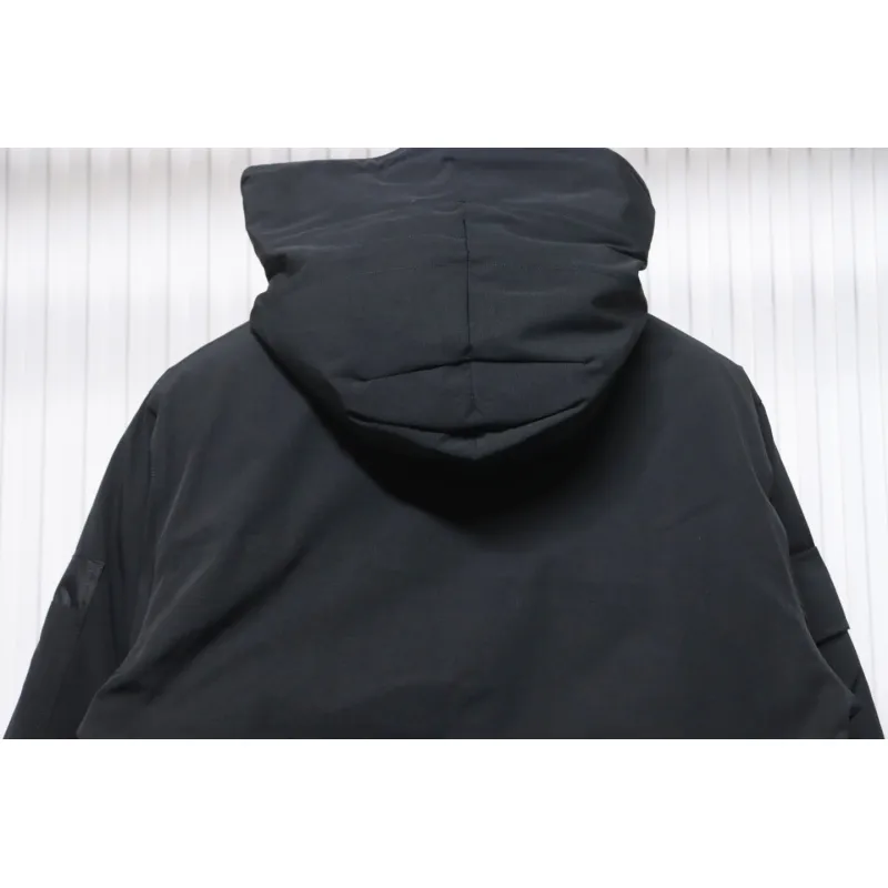 Top Quality Canada Goose Expedition feather collar down coat black