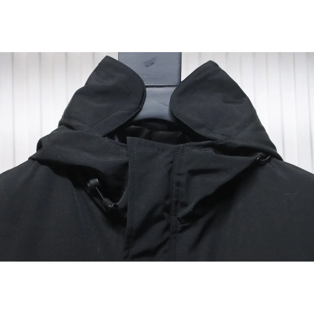 Top Quality Canada Goose Expedition feather collar down coat black