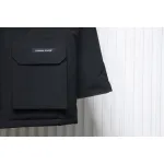 Top Quality Canada Goose Expedition feather collar down coat black