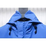 Top Quality Canada Goose Expedition feather collar down coat blue
