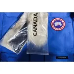 Top Quality Canada Goose Expedition feather collar down coat blue