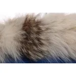 Top Quality Canada Goose Expedition feather collar down coat blue