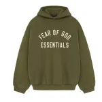 Top Quality Fear of God Essentials Fleece Hoodie Military 