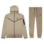 Nike Sportswear Tech Fleece Hoodie & Joggers Set Khaki 