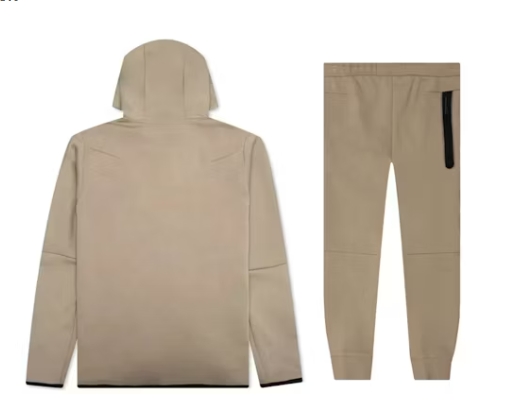 Nike Sportswear Tech Fleece Hoodie & Joggers Set Khaki 