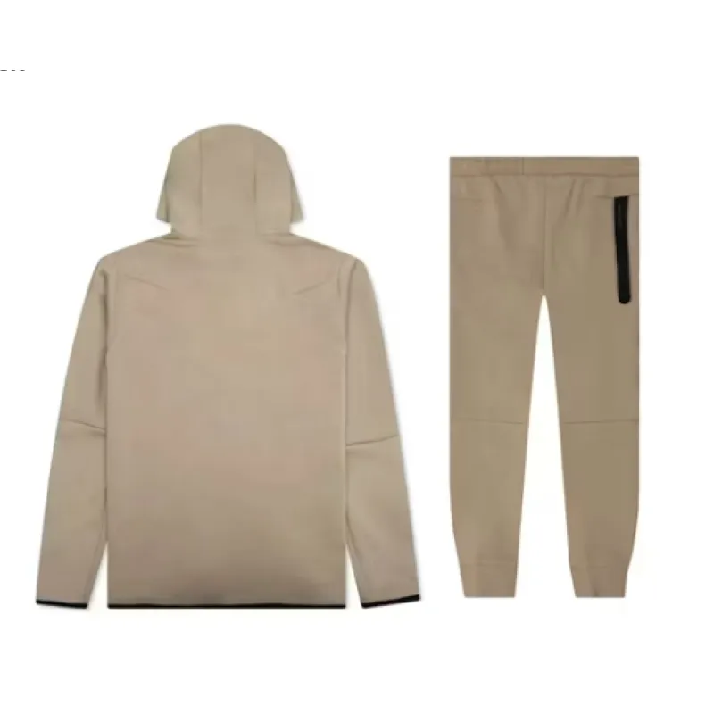 Nike Sportswear Tech Fleece Hoodie & Joggers Set Khaki 